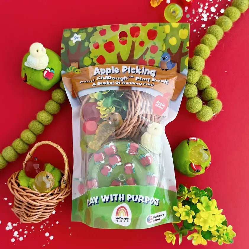 Mini kit sensoriel de pâte à modeler Cueillette de pommes
