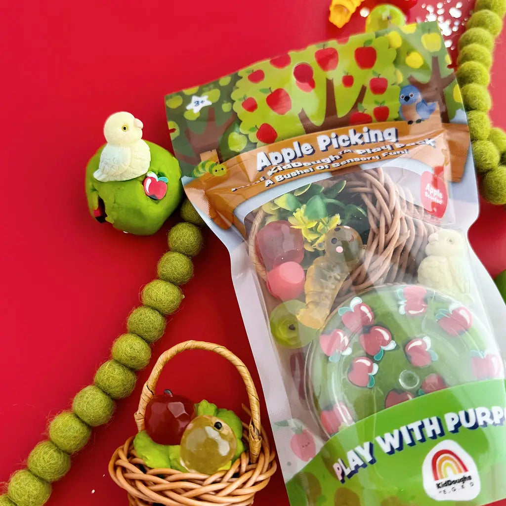Mini kit sensoriel de pâte à modeler Cueillette de pommes