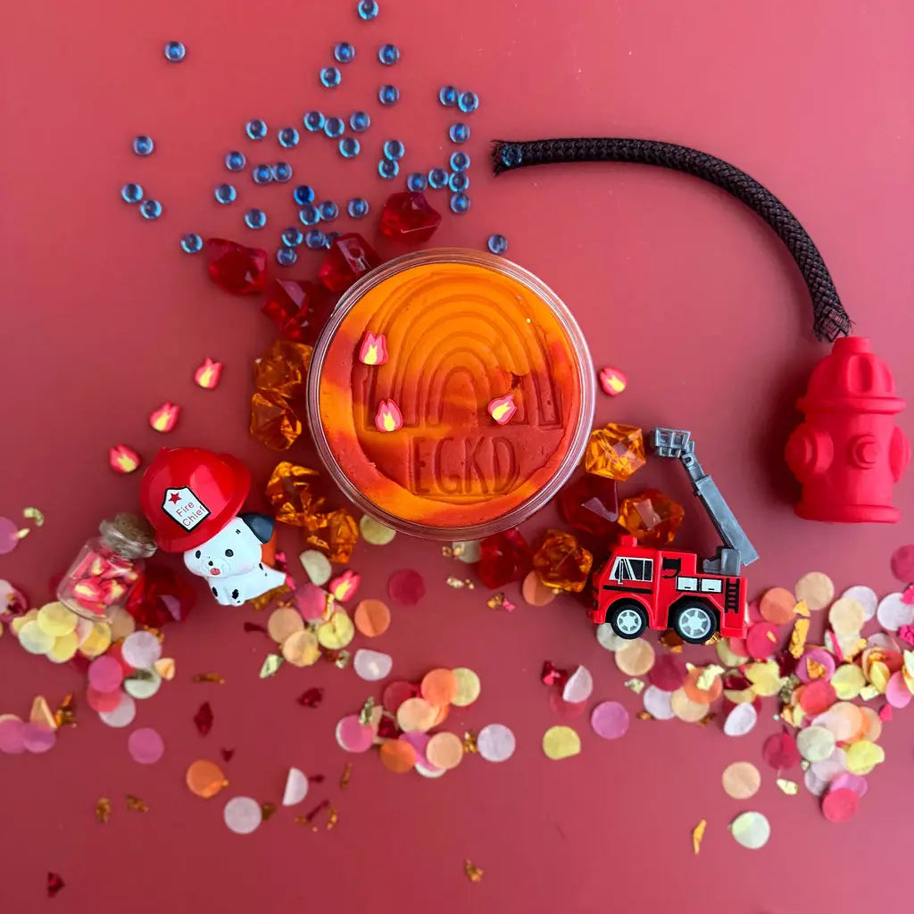 Kit sensoriel de pâte à modeler Pompiers