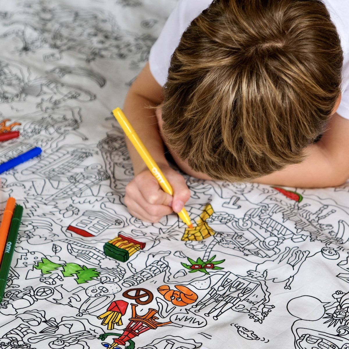 La boîte de 16 feutres ultra-lavables OMY