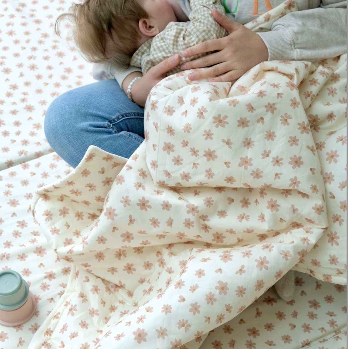 couverture enfant  fleuri nomade