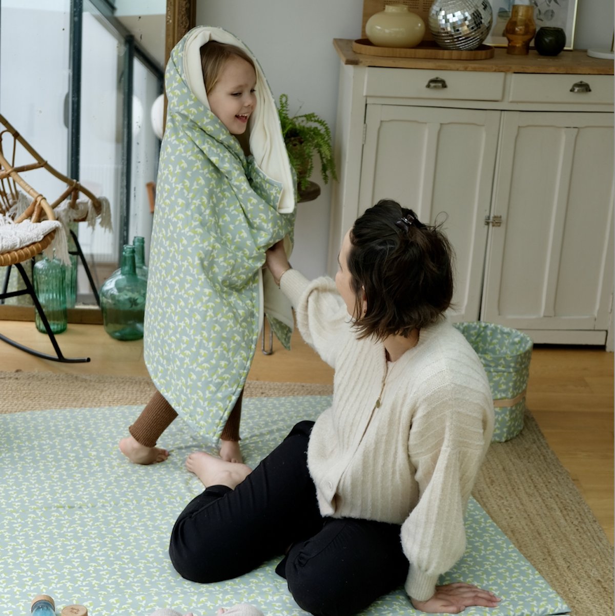 couverture kids motif citron