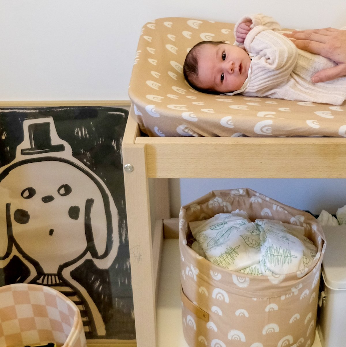 housse matelas à langer bébé jersey