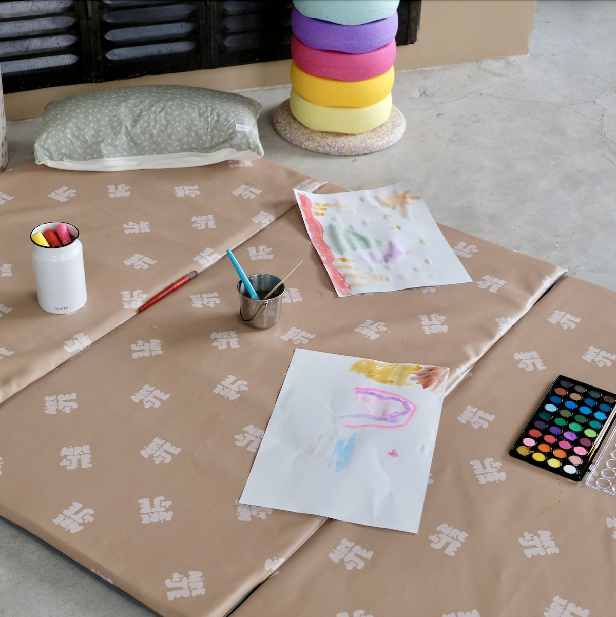 housse pour tapis d eveil waterproof motricite et jeux bebe enfant waterproof imprimé air de je 