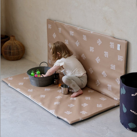 housse pour tapis d eveil waterproof motricite et jeux bebe enfant waterproof imprimé aire de jeux beige 