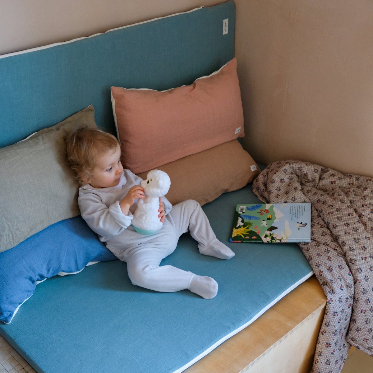 housse pour tapis d eveil motricite et jeux bebe enfant  vert baltique 