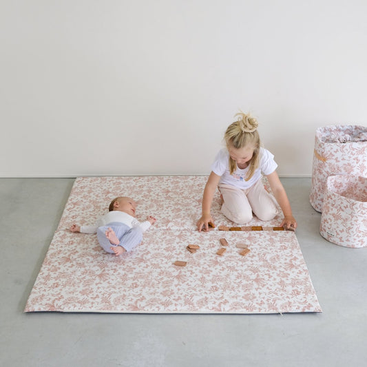 housse tapis motricite et jeux bebe enfant collaboration tartine&chocolat coloris rose