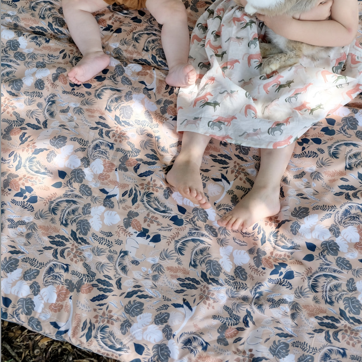 housse imprime tapis de motricite tropico