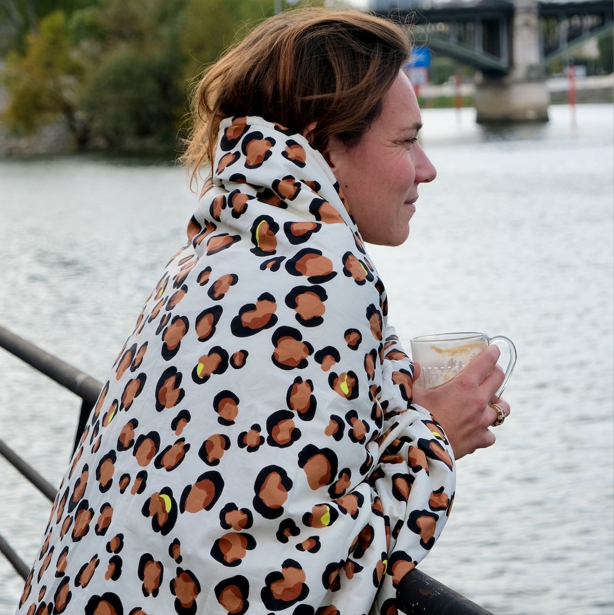 grande couverture adulte douillette et chaude motif leopard