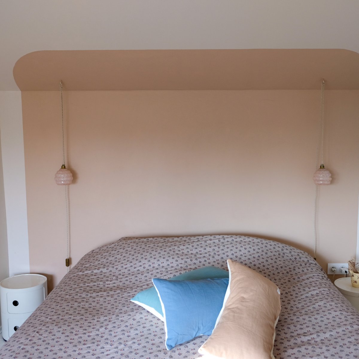 parure linge de lit adulte jersey tout doux imprimé carreaux fleurs