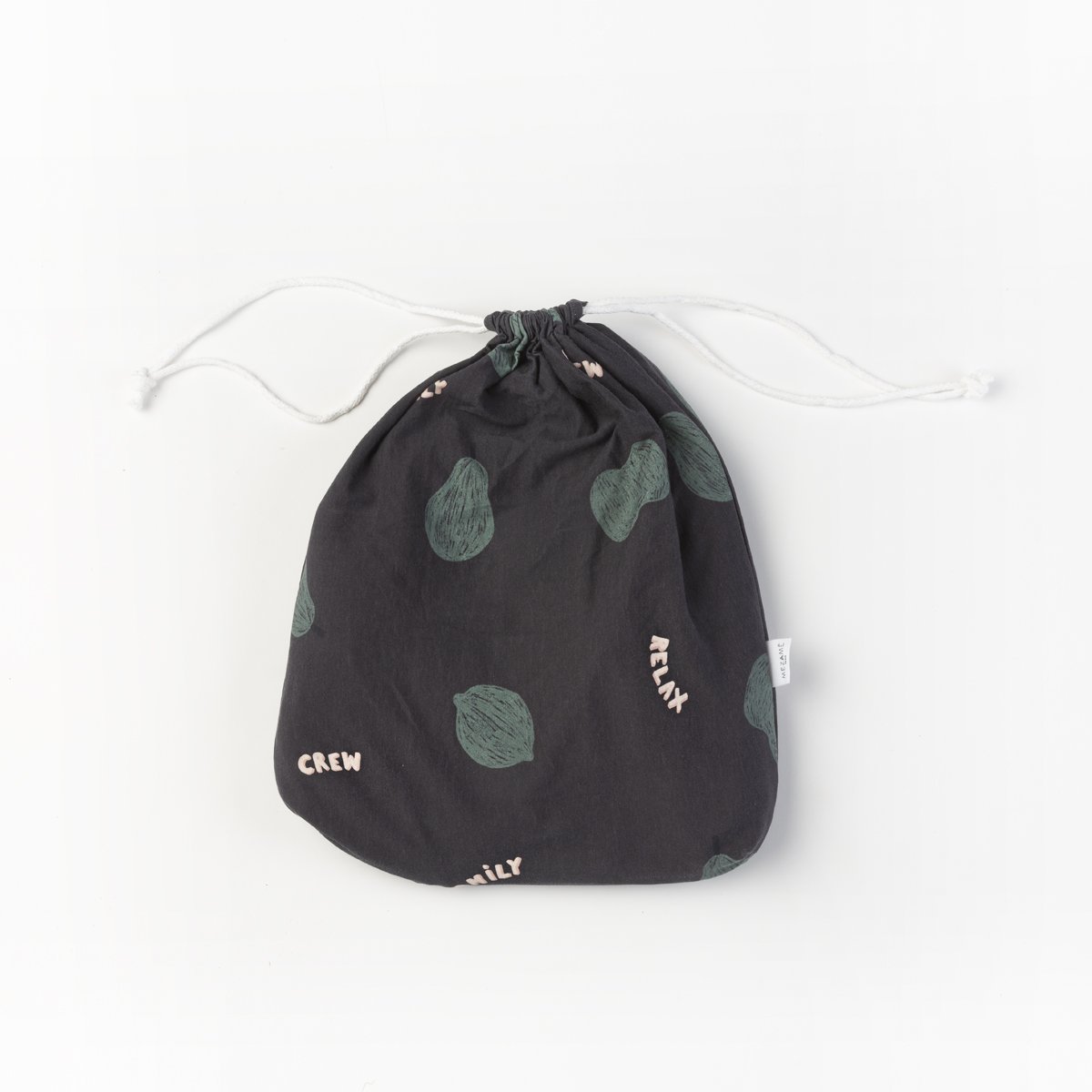 parure linge de lit enfant bébé jersey tout doux imprimé fruité coloris foncé pochon pyjama