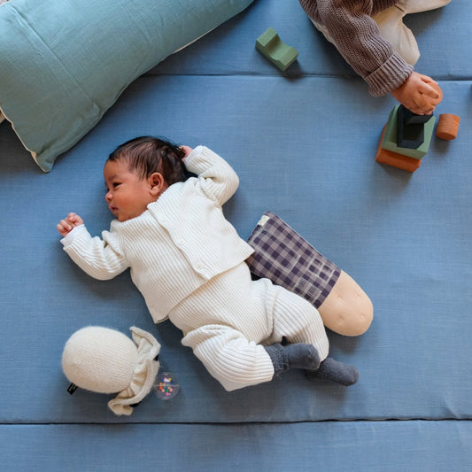 rallonge pour tapis d eveil  motricite et jeux bebe enfant grand format XXL uni bleu