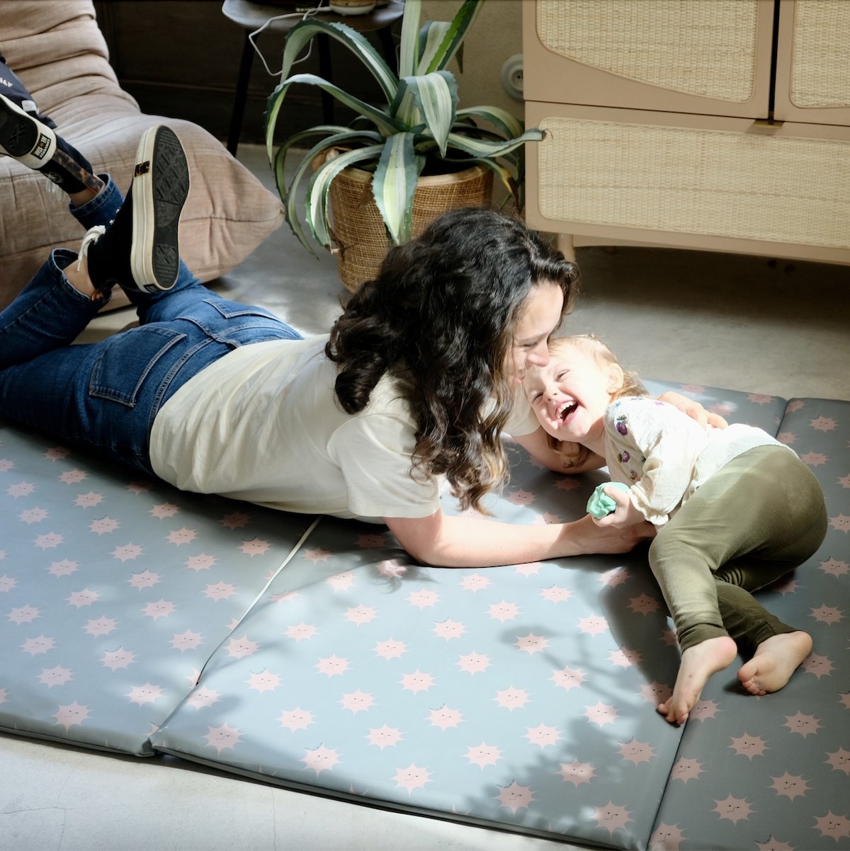 rallonge tapis d eveil  motricite et jeux bebe enfant grand format 
waterproof imprimé soleil
