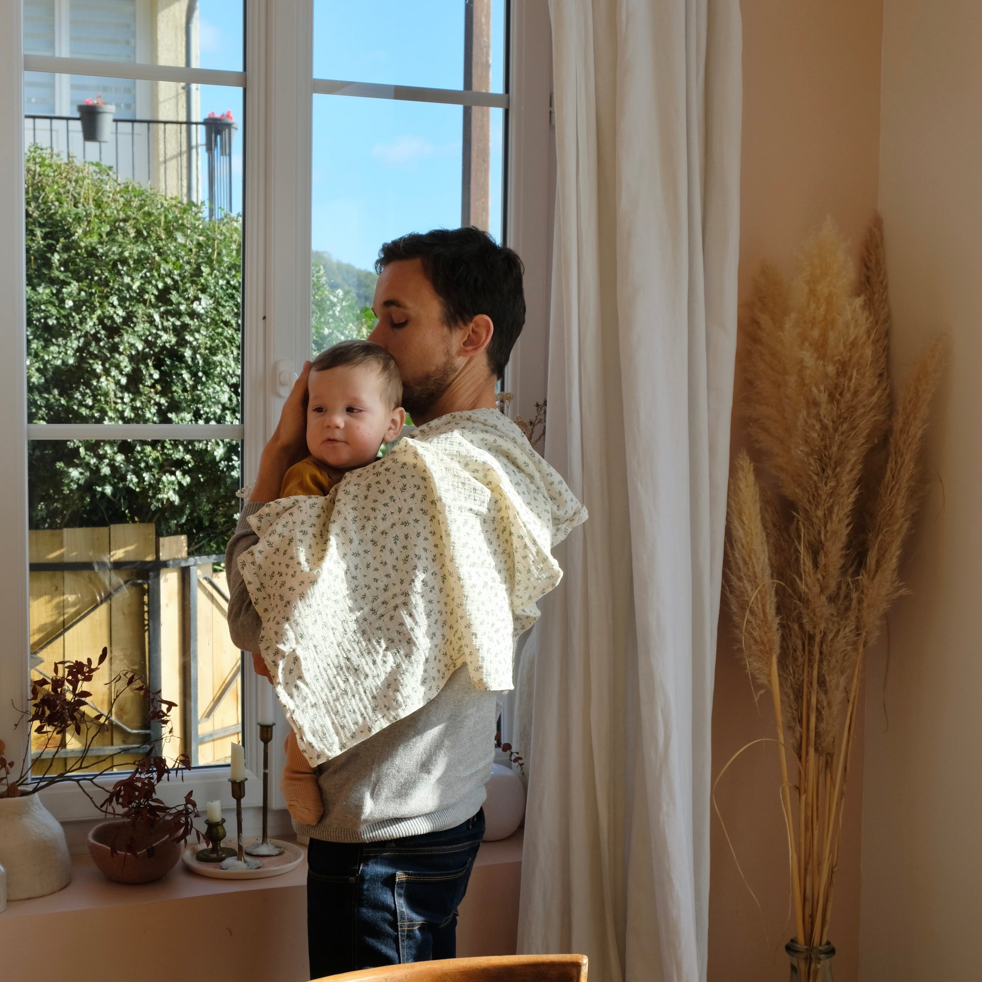 lange indispensable parentalite accessoires cadeau de naissance gaze de coton 