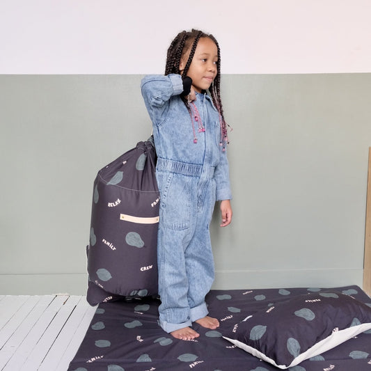 panier de rangement grand format pour chambre colori fonce