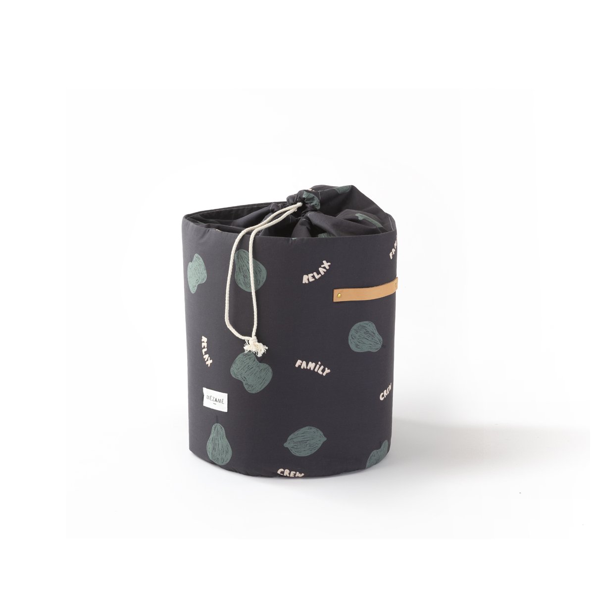 panier de rangement bazar grand format pour chambre motif fruits