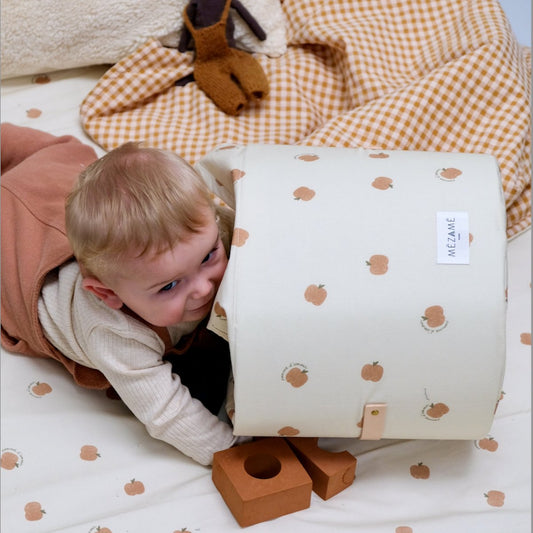 panier de rangement petit format chambre d'enfants bebe enfant motif pomme d'amour 