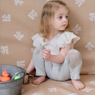 tapis d eveil waterproof motricite et jeux bebe enfant imprimé air de je beige 