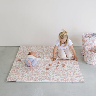 tapis d eveil motricite et jeux bebe enfant collaboration tartine&chocolat coloris rose