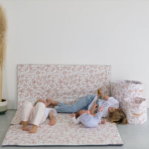 XXL-Spiel- und Entwicklungsmatte für Babys und Kinder, großes Format, Zusammenarbeit mit Tartine & Chocolat, rosa Farbton