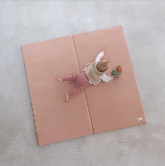 tapis d eveil  motricite et jeux bebe enfant  couleur uni rose PRALINE