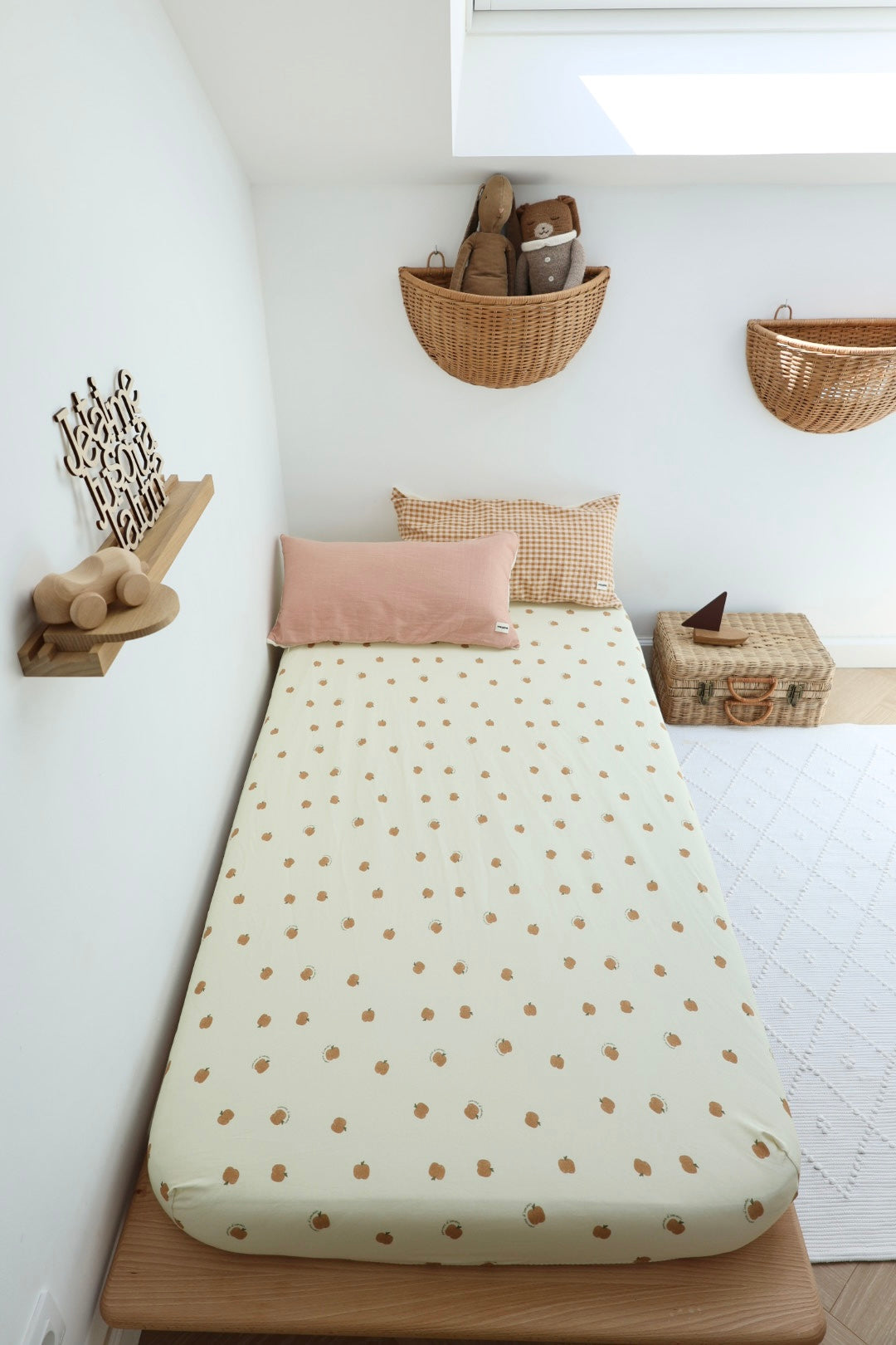 Drap Housse Pomme d'Amour