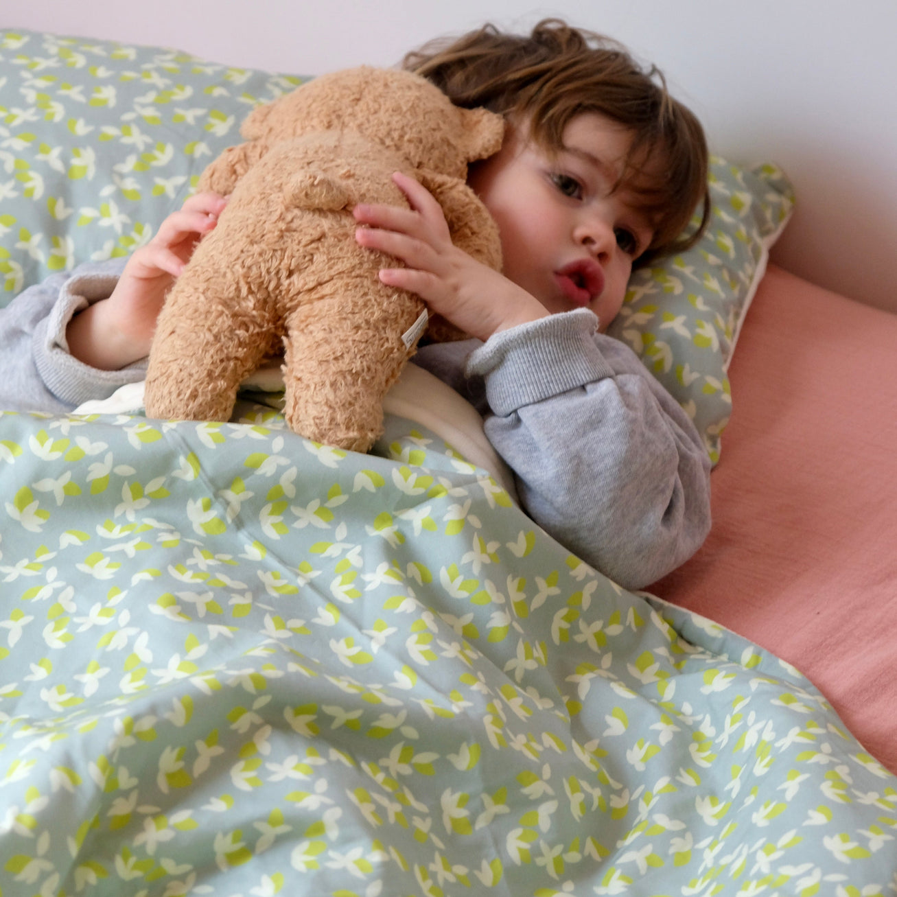 couverture plaid vert enfant doux chaude