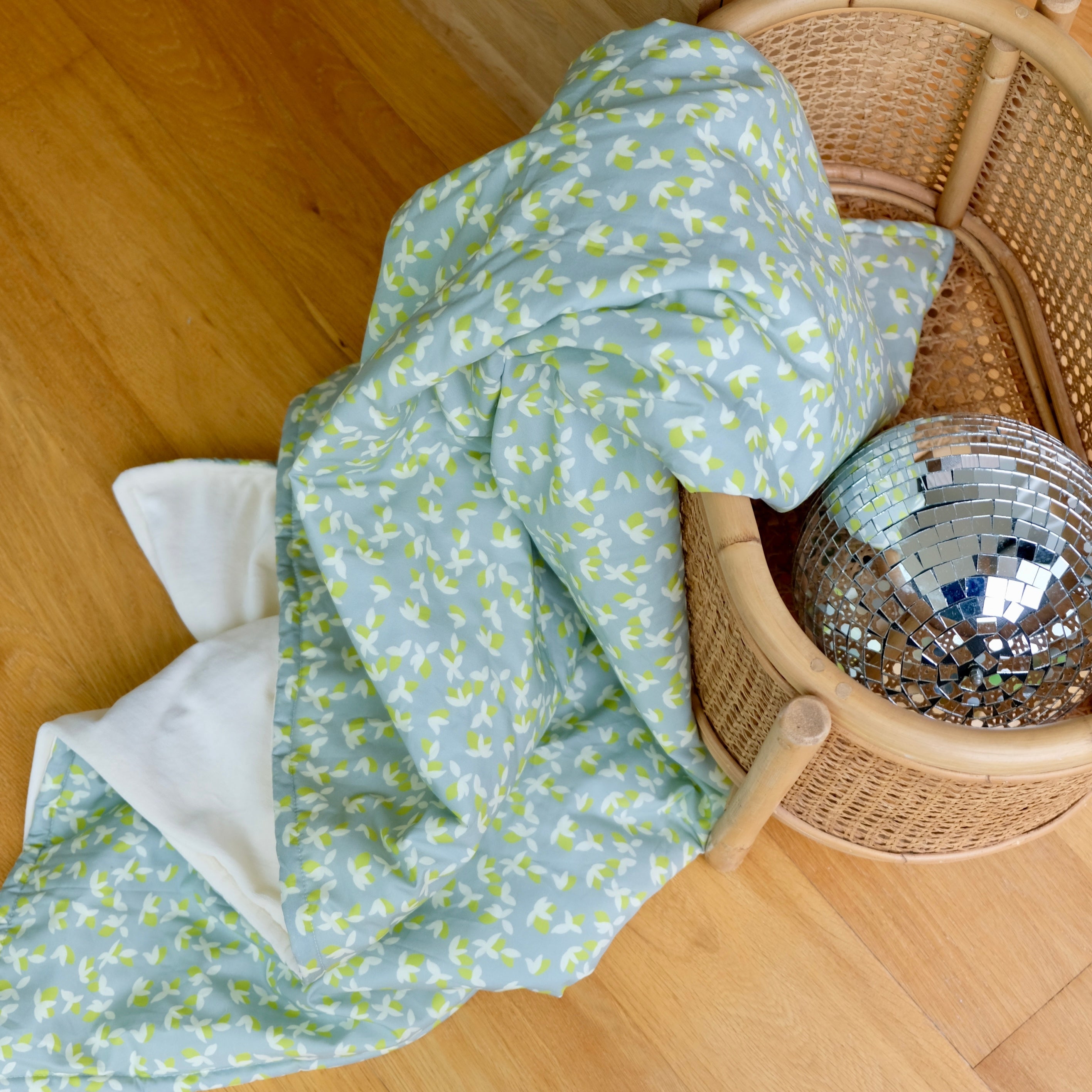 couverture plaid vert enfant doux chaude