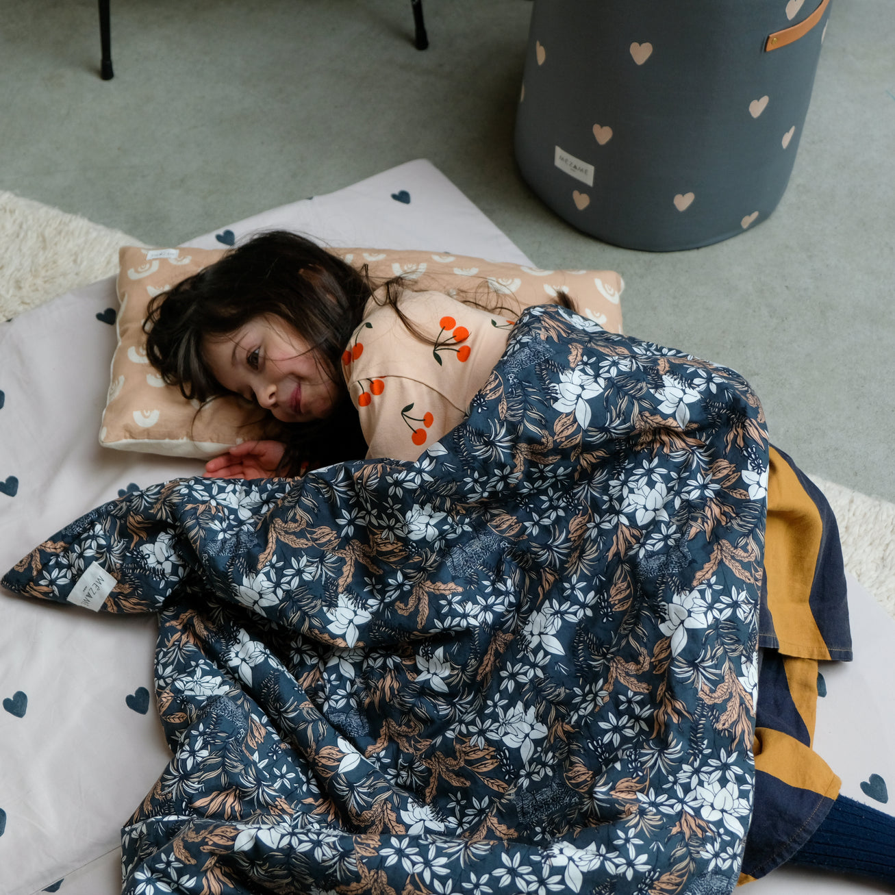 plaid grand format enfant adulte doux coton bio motif foret