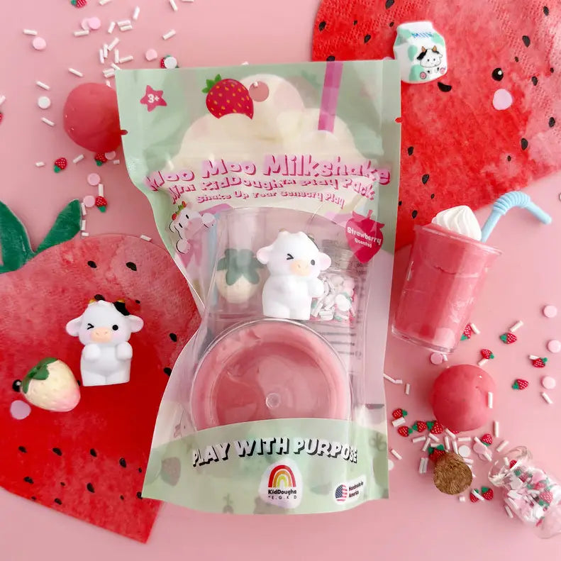 Mini kit sensoriel de pâte à modeler Milkshake Meuh