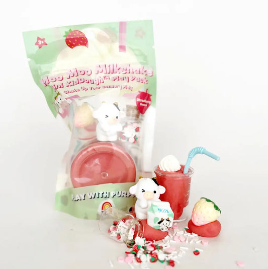 Mini kit sensoriel de pâte à modeler Milkshake Meuh