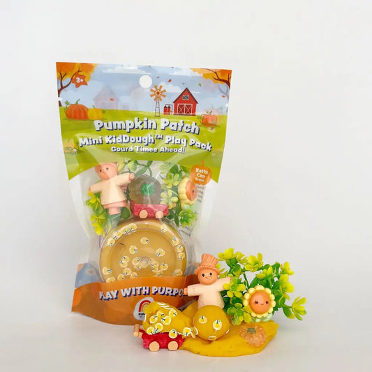 Mini kit sensoriel de pâte à modeler Champ de citrouille