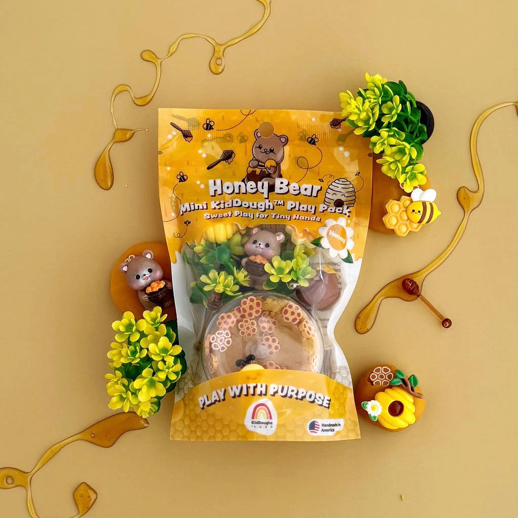 Mini kit sensoriel de pâte à modeler Ours miel