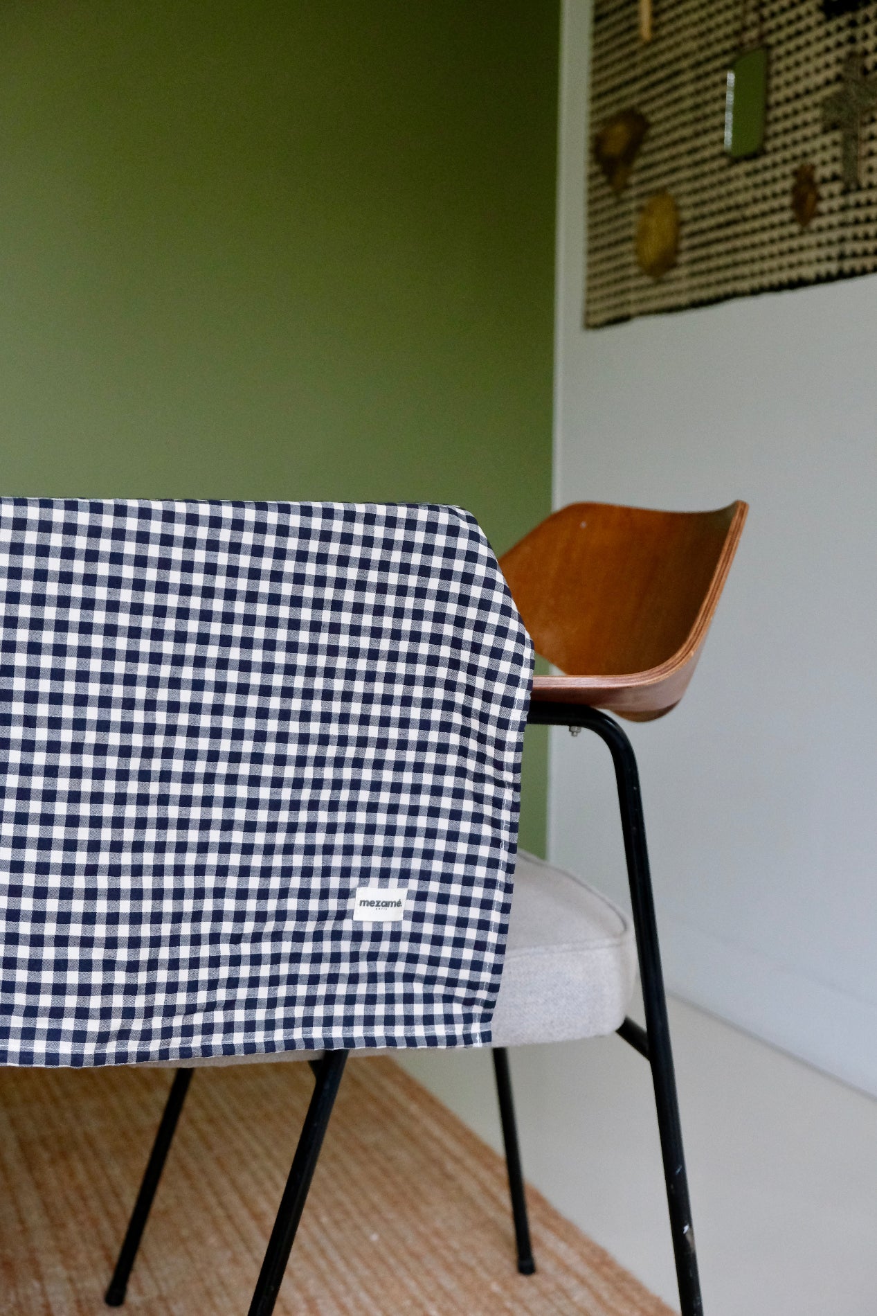 Nappe Vichy Réglisse