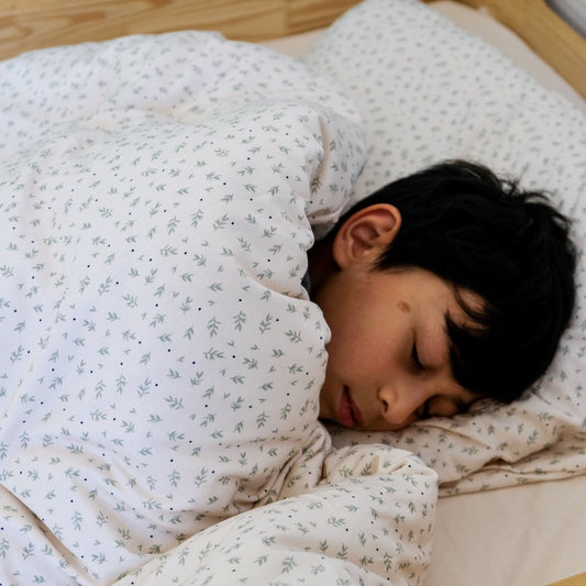 parure linge de lit jersey tout confort sommeil parfait cueillette milk