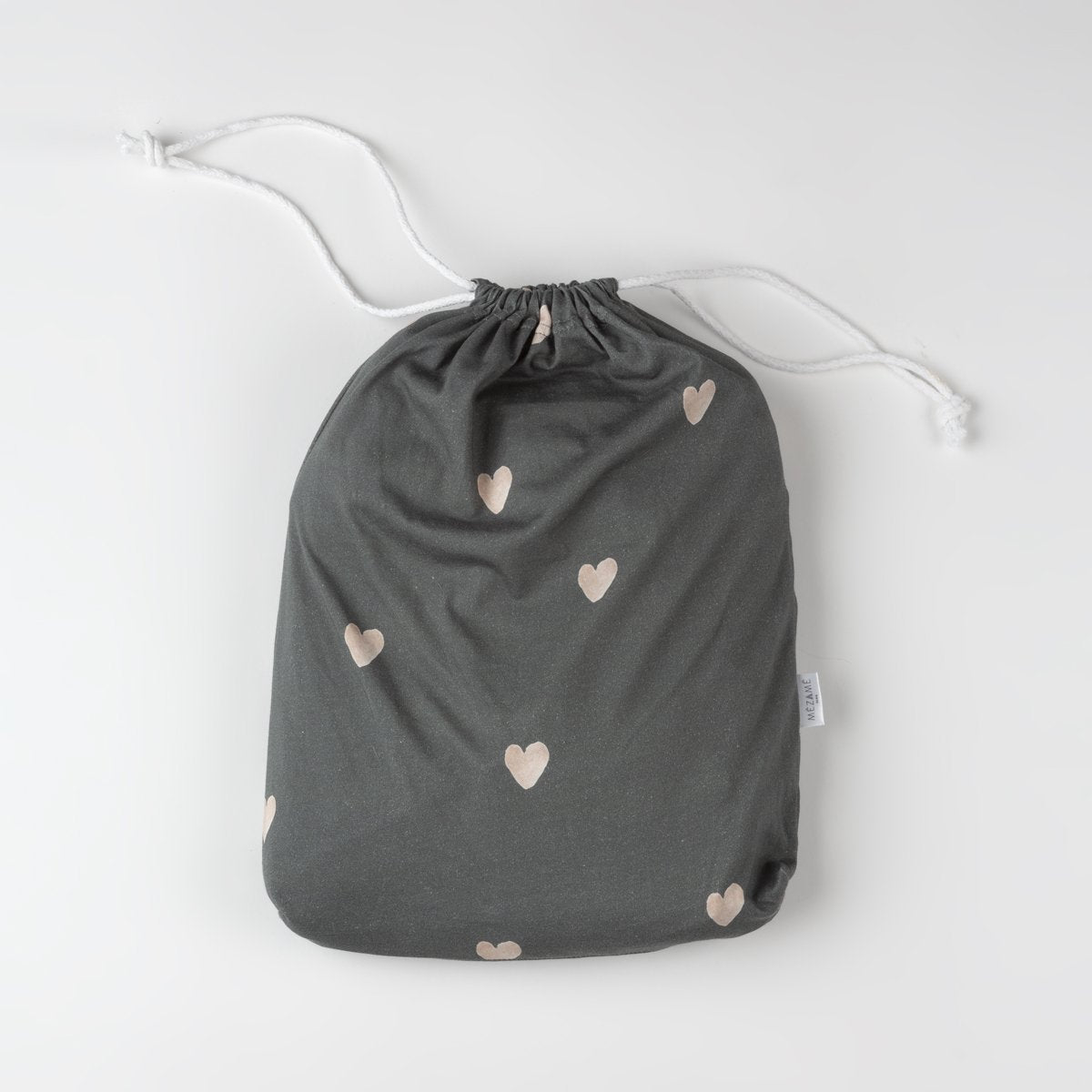  linge de lit coeur jersey