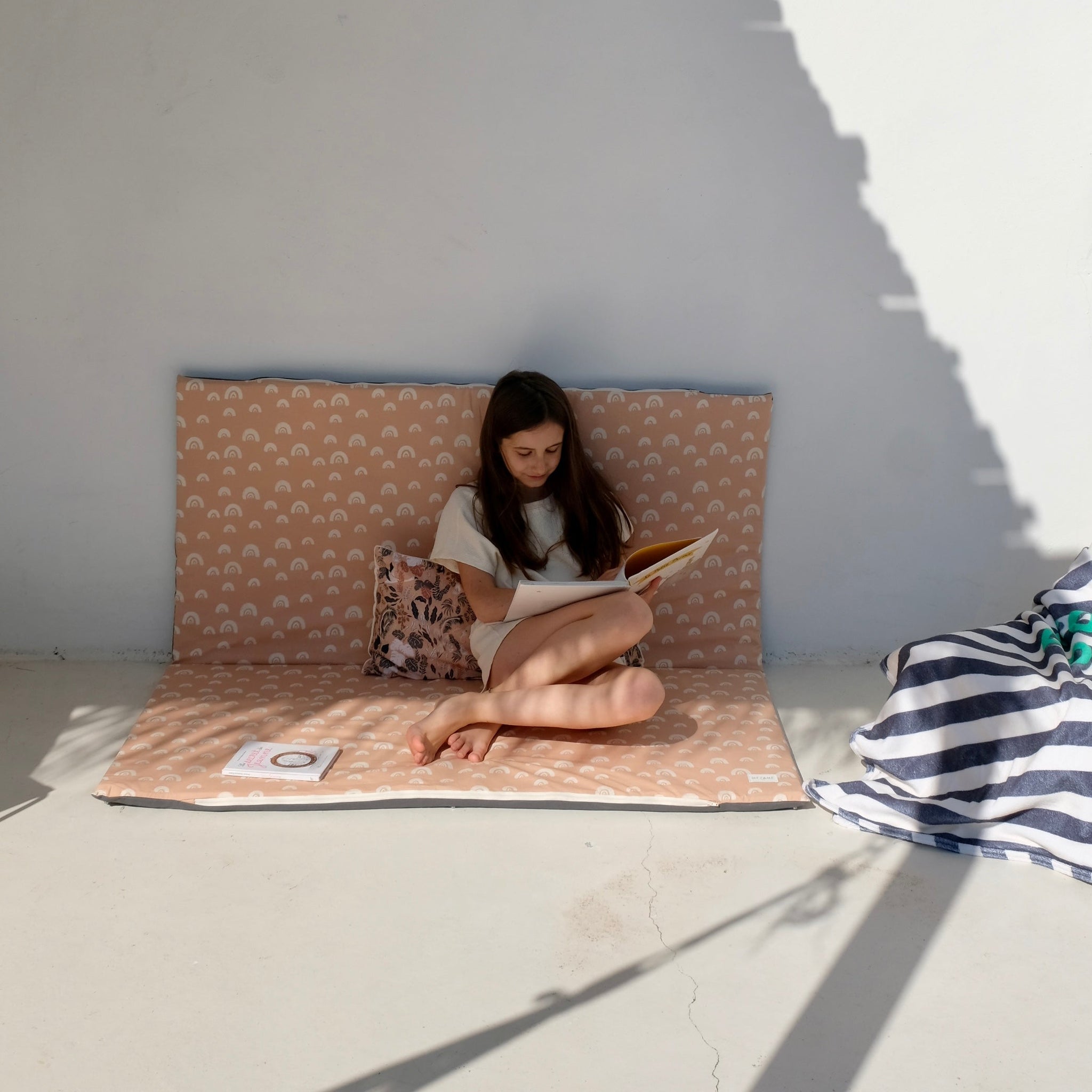 Tapis de vie Arc en pêche