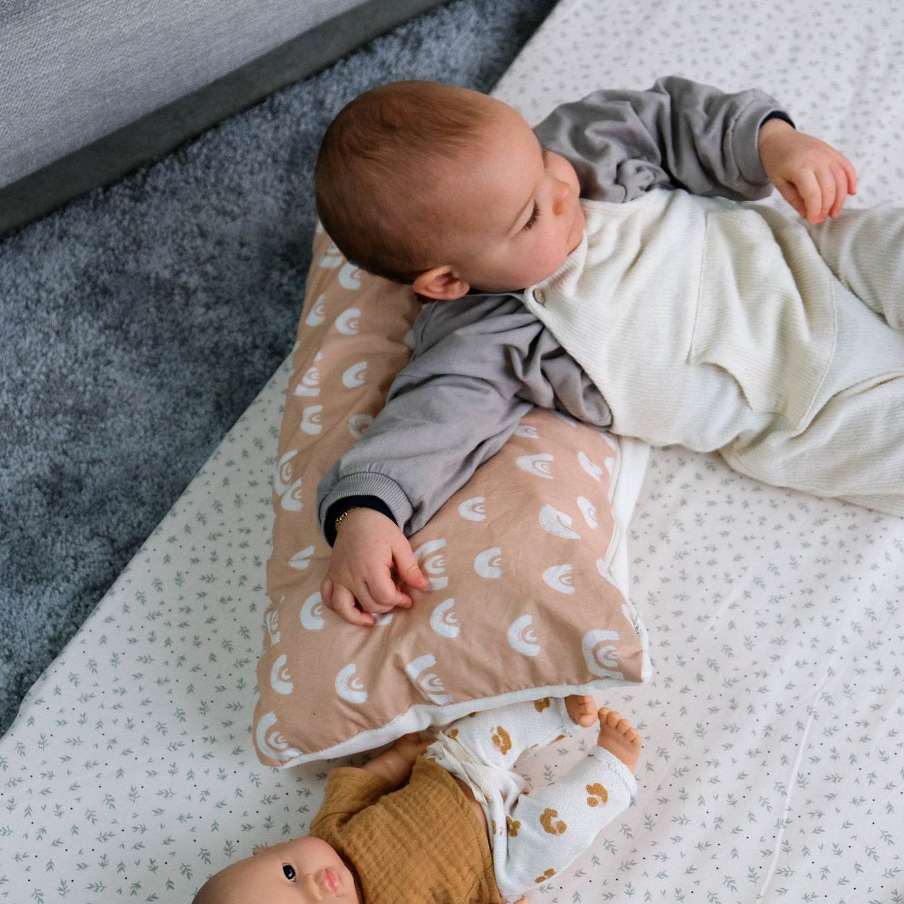 tapis d'éveil crème évolutif nature motricité jeu naissance