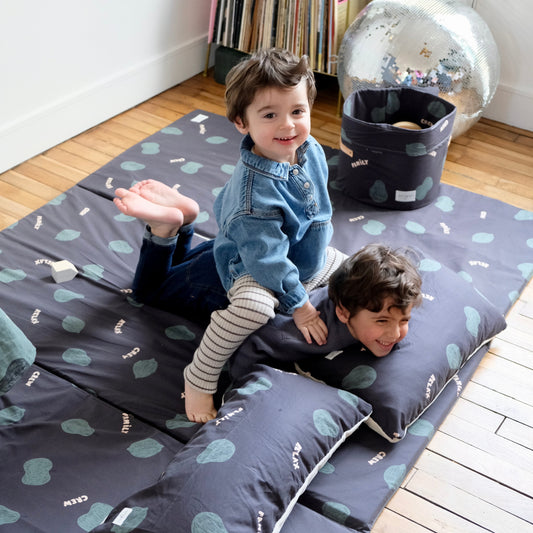 tapis d'eveil motricite et jeux king size grand format aire de jeux motif fruits